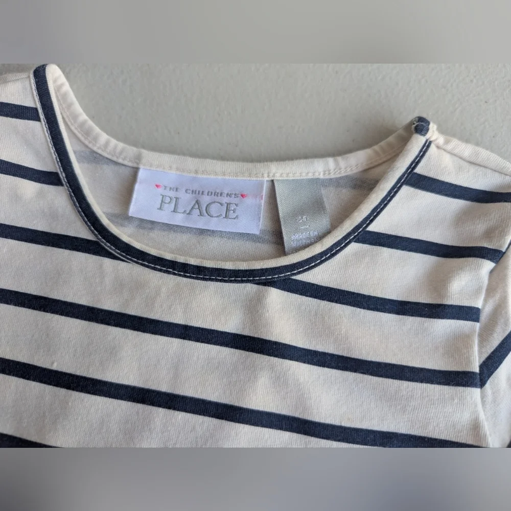 The Children's Place Navy Striped Onesie